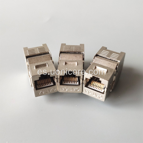 Carcasa de fundición de aleación Zonc Conector trapezoidal STP Cat6A